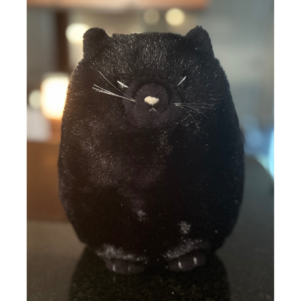 Dakin Artist Society Inc Plush Black Cat Excellent Vintage 1982‎ Kawaii Goth